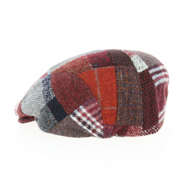 Casquette Plate Daffy Laine Patchwork Bordeaux - Traclet