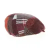 Daffy Wool Patchwork Bordeaux Flat Cap - Traclet