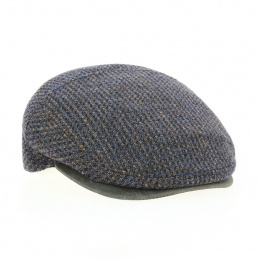 Rainbow Wool & Leather Flat Cap - Traclet