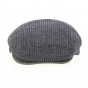 Rainbow Wool & Leather Flat Cap - Traclet