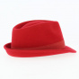 Trilby Romans Hat Felt Wool Red - Traclet