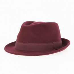 Trilby Romans Hat Felt Wool Bordeaux - Traclet
