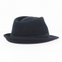 Traclet Navy Wool Felt Trilby Hat Romans