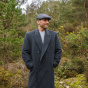 8-sided cap Bolton Herringbone Wool Grey - Jaxon