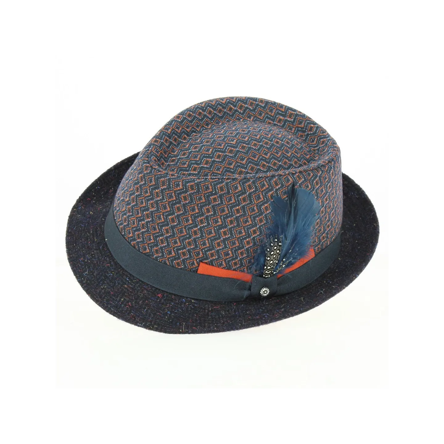 Chapeau Trilby Léon Marine - Traclet