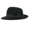 Chapeau Fedora "Open Crow" Feutre Laine Noir - Traclet