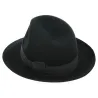 Chapeau Fedora "Open Crow" Feutre Laine Noir - Traclet