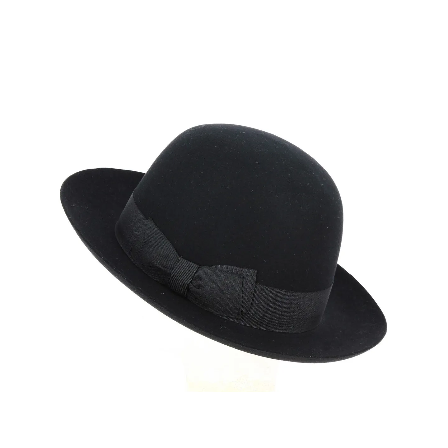 Chapeau Fedora "Open Crow" Feutre Laine Noir - Traclet