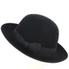 Chapeau Fedora "Open Crow" Feutre Laine Noir - Traclet