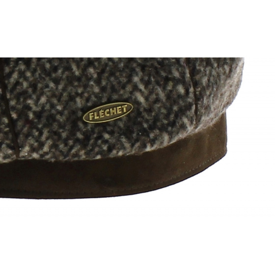 Casquette 8 côtes Laine Marine - Traclet