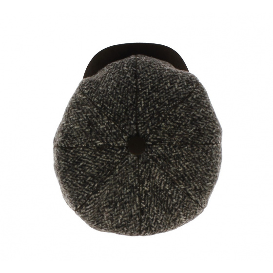 Casquette 8 côtes Laine Marine - Traclet