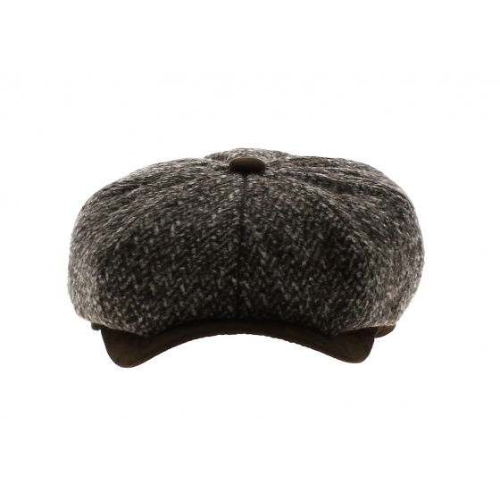 Casquette 8 côtes Laine Marine - Traclet