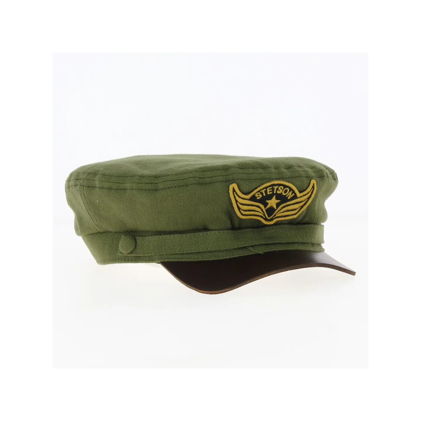 Casquette chauffeur Peabody Olive - Stetson Reference : 17371 | Chapellerie Traclet