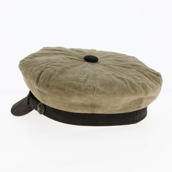 Casquette Gavroche Marlon Coton Taupe - Aussie Apparel Casquette Gavroche Marlon Coton Taupe - Aussie Apparel