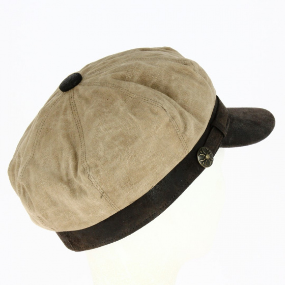 Gavroche Marlon Taupe Cotton Cap - Aussie Apparel