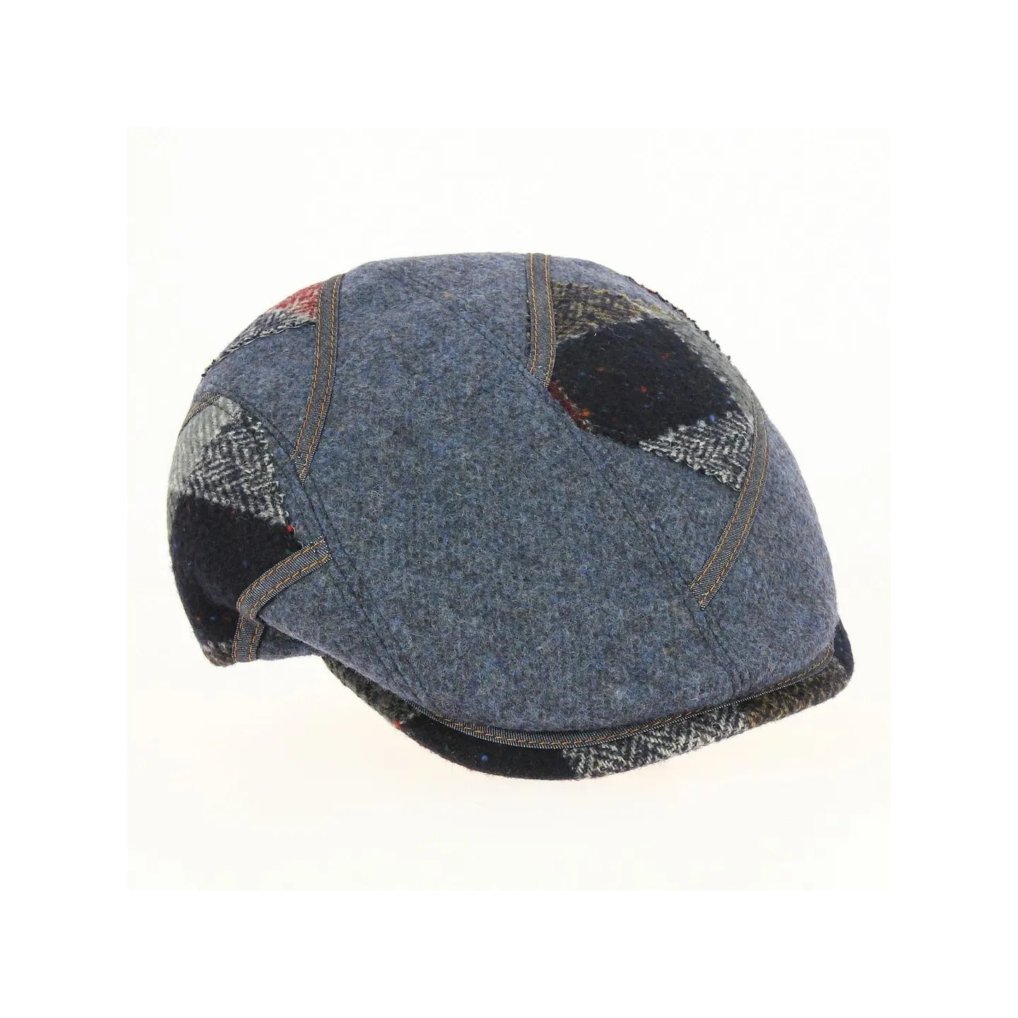 Daffy Wool Spider Blue Flat Cap - Traclet Reference: 17380