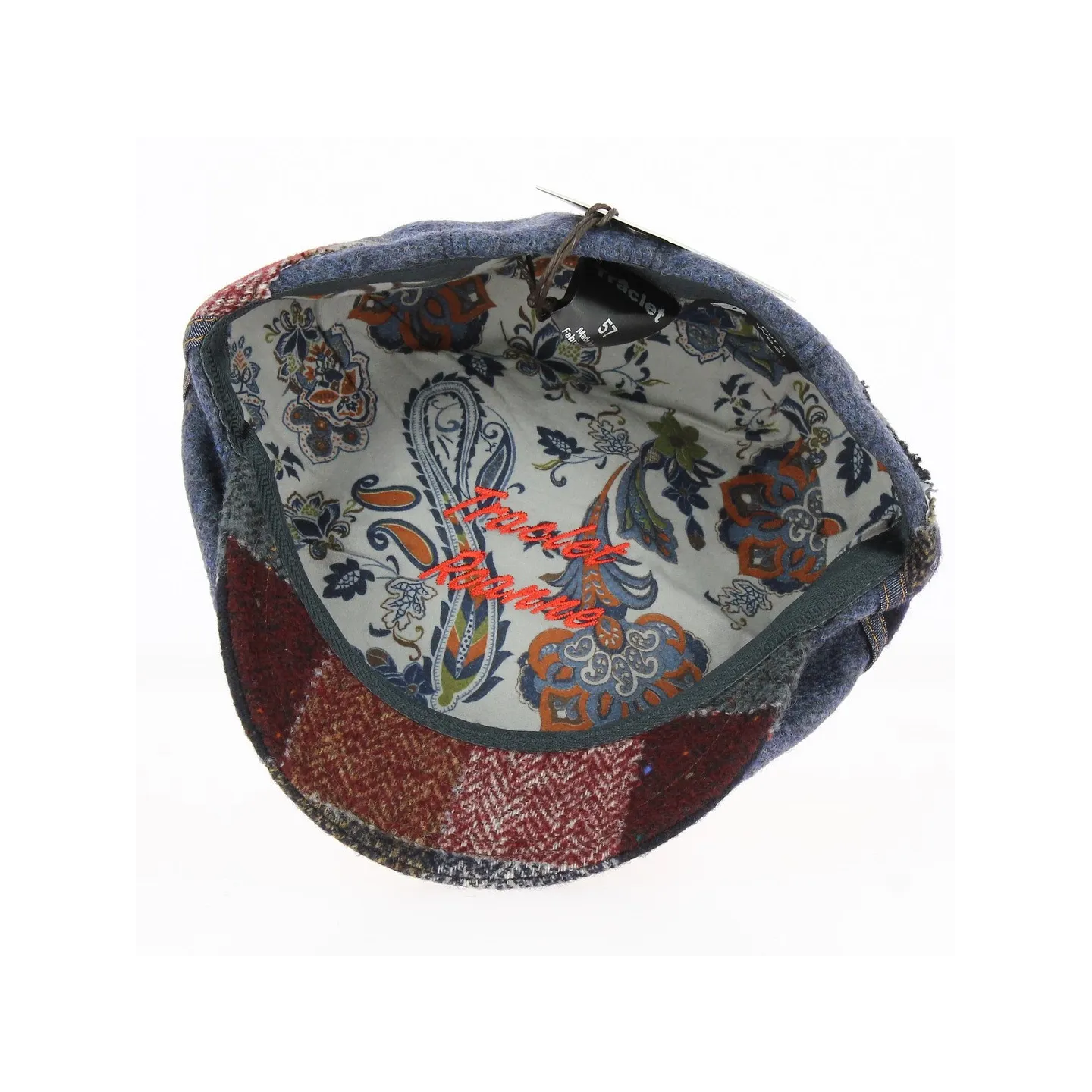 Daffy Wool Spider Blue Flat Cap - Traclet Reference: 17380