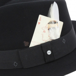Fedora Poker Hat Wool Felt - Stetson