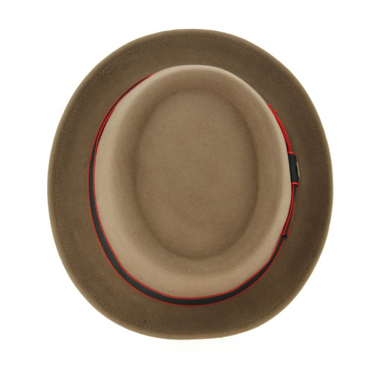 Taupe Wool & Cashmere Porkpie Hat - Stetson