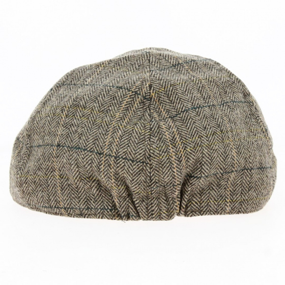 Bec de Canard brown herringbone cap - Traclet Bec de Canard brown herringbone cap - Traclet
