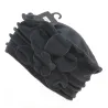 Toque Vailly Polaire Fleur noir - Traclet