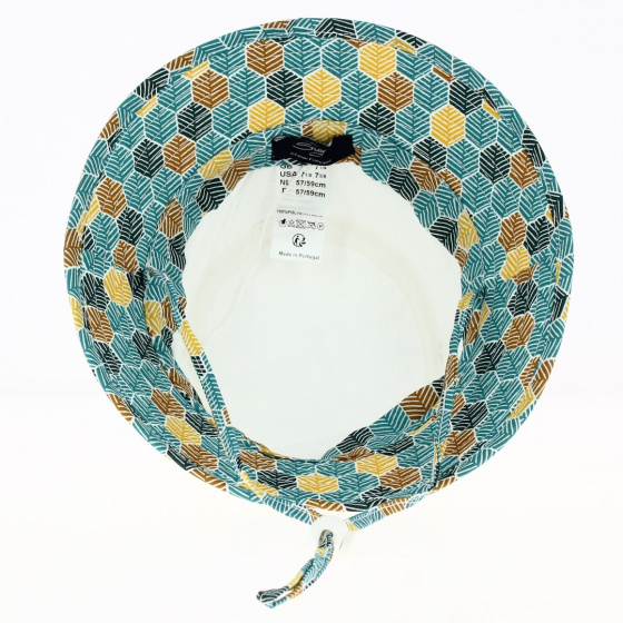 Bob Amaury Blanc & Turquoise Anti-UV- Soway Bob Amaury Blanc & Turquoise Anti-UV- Soway