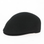 Cambered Cap Felt Wool Black - Traclet