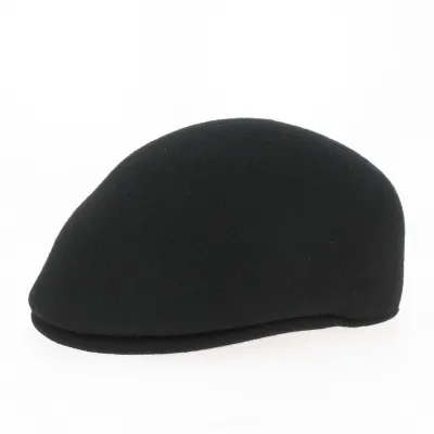 Casquette Bombée Feutre Laine Noir - Traclet