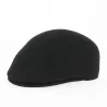 Cambered Cap Felt Wool Black - Traclet