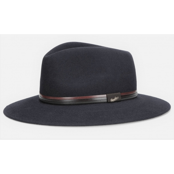Indiana Hat Black Felt Hair- Borsalino