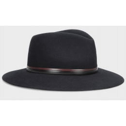 Indiana Hat Black Felt Hair- Borsalino