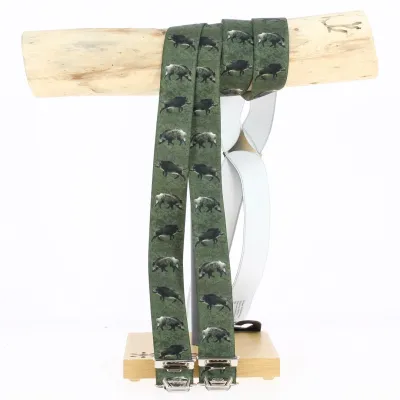 Bretelles Chasseur Motif Sanglier - Traclet