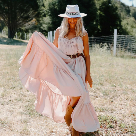 Chapeau Fedora Fazenda Feutre blanc - Head'n Home