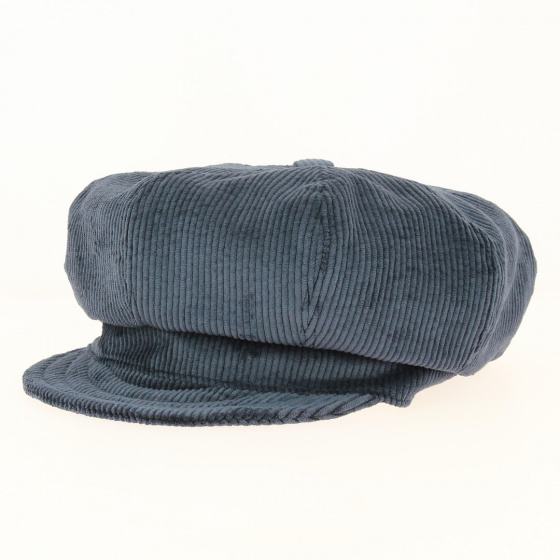 Navy corduroy gavroche cap - Traclet