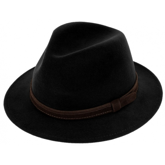 Chapeau Traveller Ambierle Feutre Noir - Traclet Chapeau Traveller Ambierle Feutre Noir - Traclet