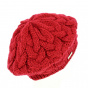 Béret tricot rouge - Seeberger