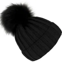 Bonnet à Pompon Perla Noir -Traclet
