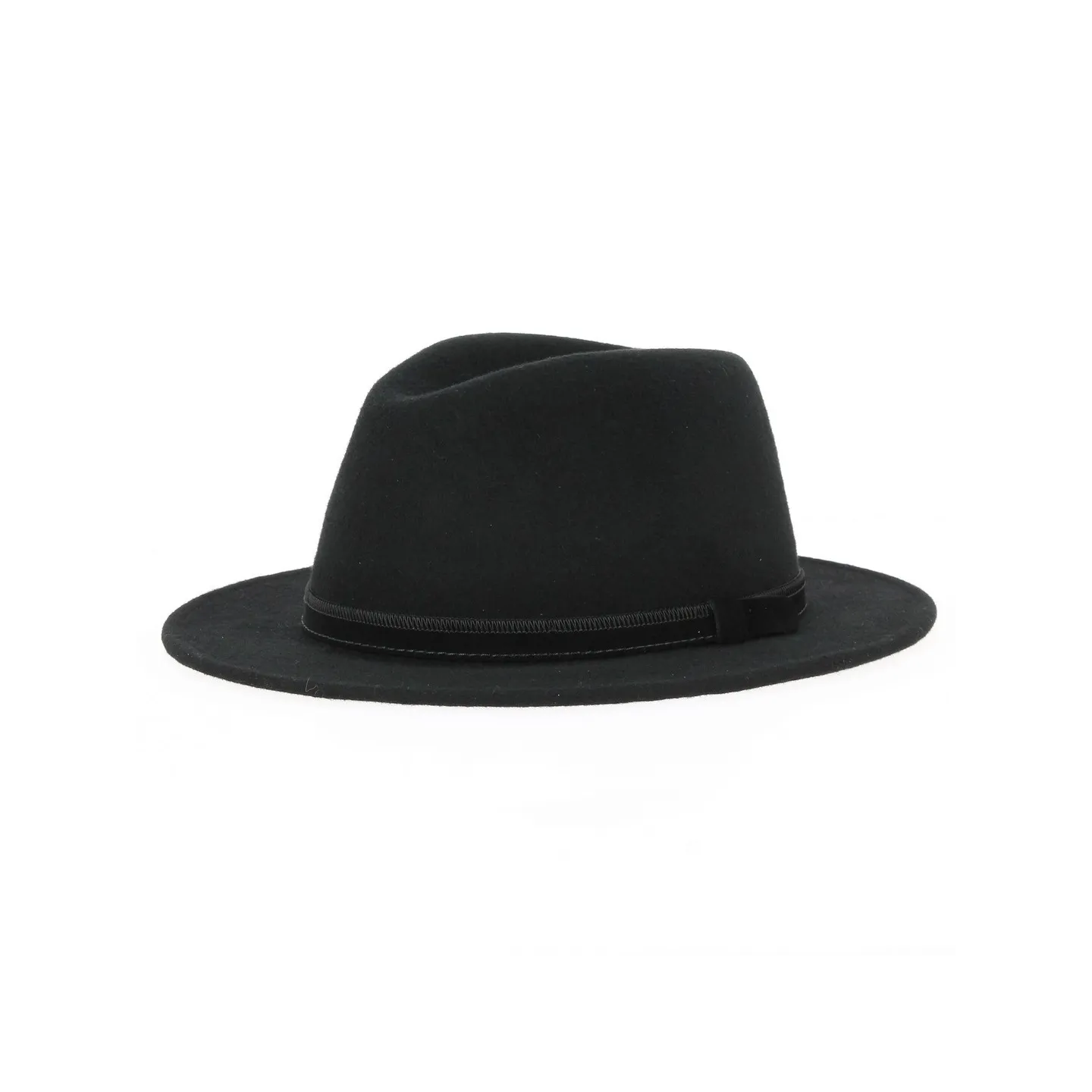 Fedora Ambierle Felt Wool Hat Black- Traclet