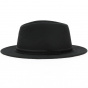 Fedora Ambierle Felt Wool Hat Black- Traclet