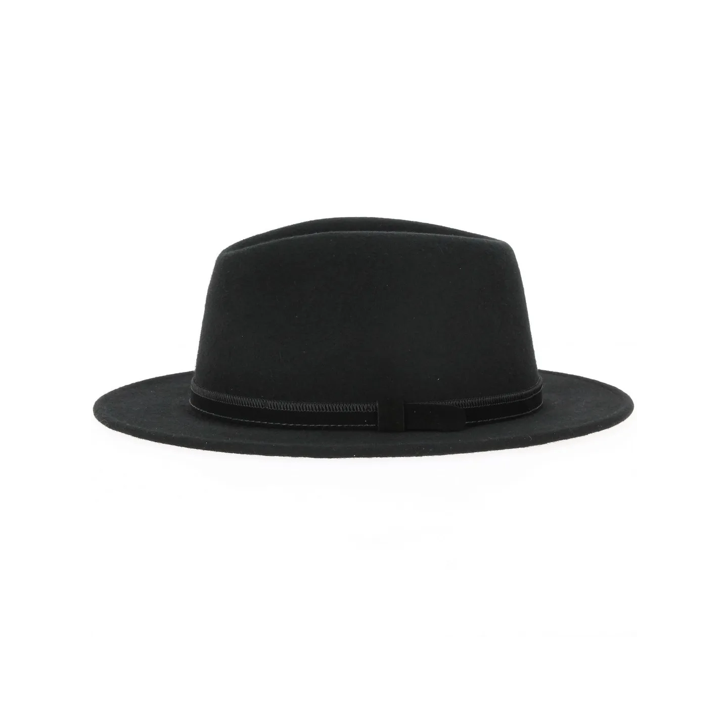 Fedora Ambierle Felt Wool Hat Black- Traclet