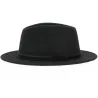 Fedora Ambierle Felt Wool Hat Black- Traclet