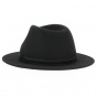 Fedora Ambierle Felt Wool Hat Black- Traclet