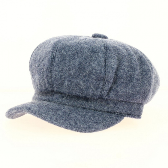 Casquette Gavroche laine bleu - Traclet Casquette Gavroche laine bleu - Traclet