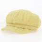 Gavroche cap, yellow wool - Traclet