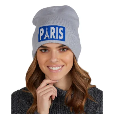 Women's Paris Gray Beanie - Traclet Reference: 17496 | Traclet Hat Shop