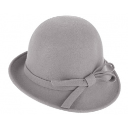 Lidia Wool Felt Cloche Hat - Traclet