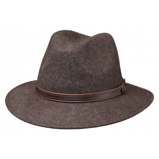 Ambierle Traveler Hat Brown Wool Felt - Traclet