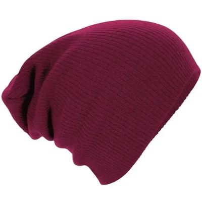 Oversize Acrylic Beanie Bordeaux - Beechfield