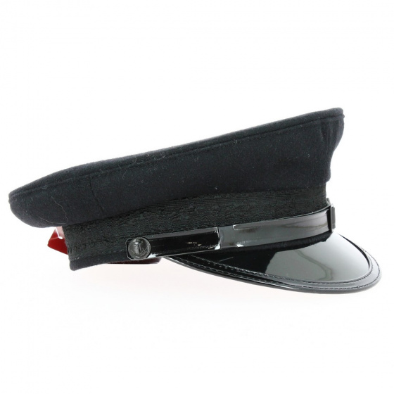 Casquette Voiturier Laine Noir - Balke