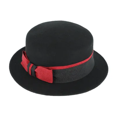 Canotier Feutre laine Noir - Fiebig